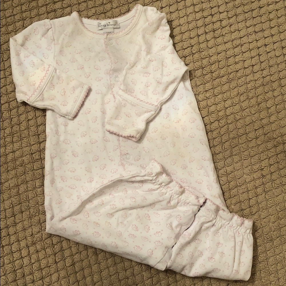 Kissy Kissy Light Pink Printed Organic Cotton Pajama Set